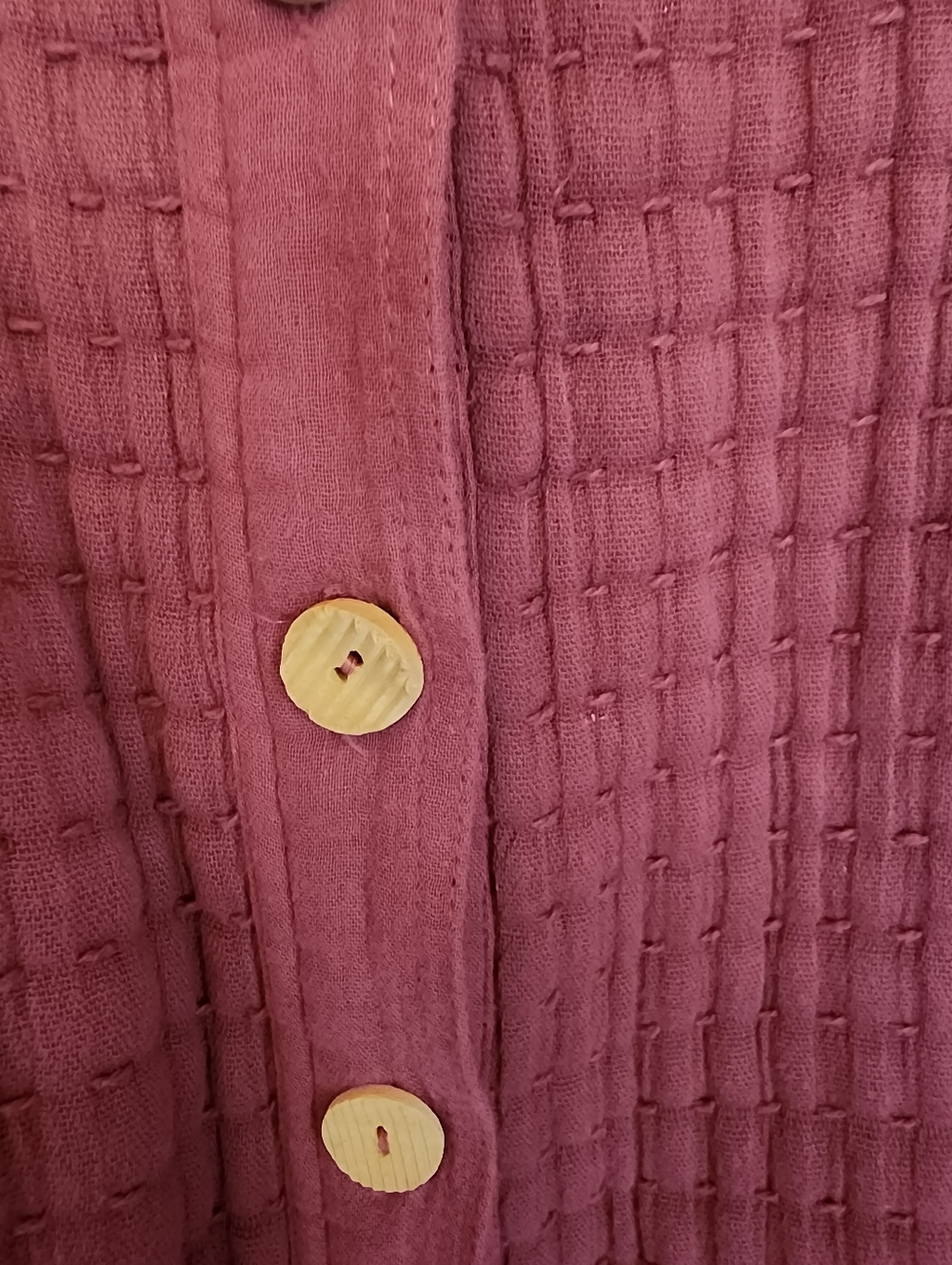 Coldwater Creek Cozy Relaxed Quilted Button-Front Women's  Jacket - Mauve 2X - Picture 3 of 5